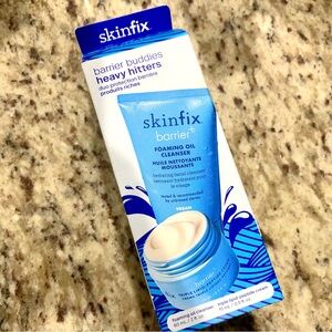 NEW Skinfix Heavy Hitters Barrier Buddies Foaming Oil Cleanser Peptide Cream duo